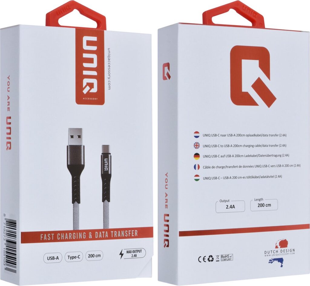 UNIQ Accessory Câble USB Type-C Chargeur Rapide